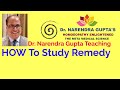 How to study a remedy