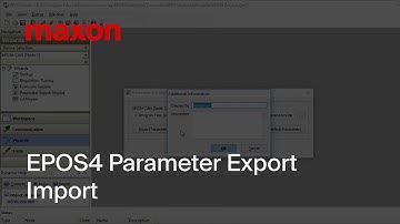 EPOS4 Parameter Export Import
