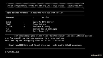 How to copy a code of 8086 Assembly Language Programming in TASM.