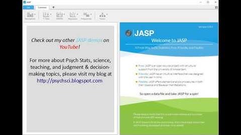 JASP Demo 3: The independent-samples t test