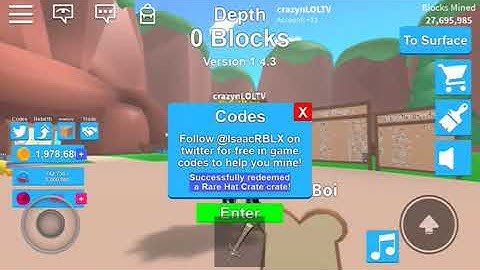 roblox mining simulator codes part1