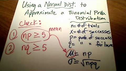 Stats: Approximating a Binomial Prob Distribution using a Normal Distrib (Part 1)