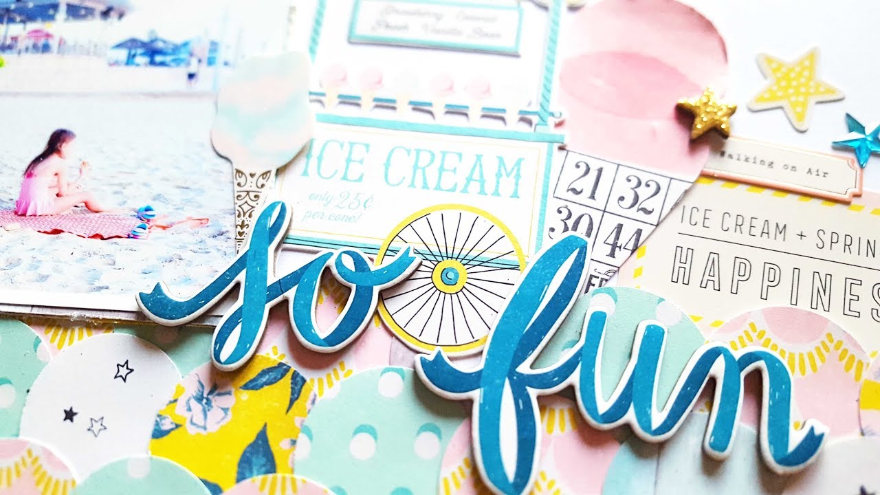 Scrapbooking with Maggie Holmes Carousel- Hip Kit Club August 2017