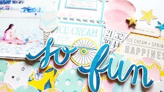 Scrapbooking with Maggie Holmes Carousel- Hip Kit Club August 2017