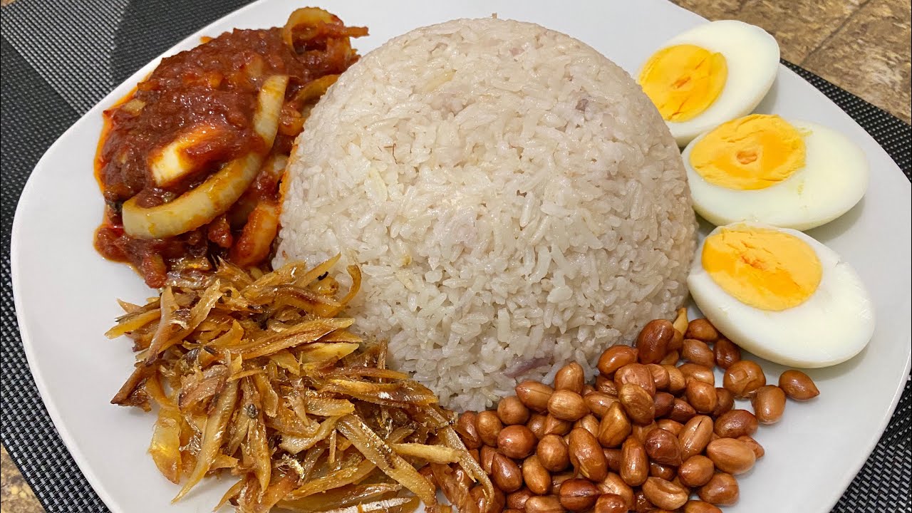 Nasi Lemak Special  Malaysian Nasi Lemak - YouTube