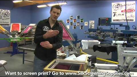 How to Screen Print - Basic Black - Detailed instruction - Screen Printing 101 DVD pt 25