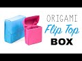 Origami Flip Top Box Tutorial - DIY - Paper Kawaii