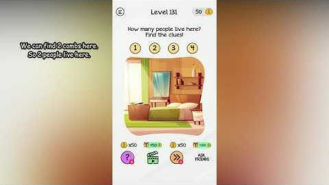 Braindom Level 131 How many people live here? Find the clues!