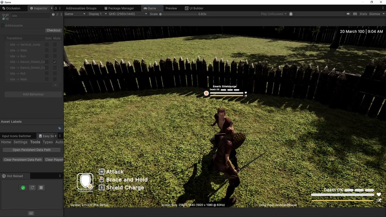 Update 0.12.0 - Devlog 14 - WIP Shield Block and Shield Skills Brace and Hold
