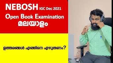 NEBOSH Malayalam -IDEAL Answer - Dec 2021 IGC OBE Explained
