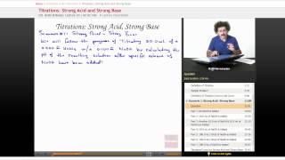 AP Chemistry - Titrations - Strong Acid and Strong Base