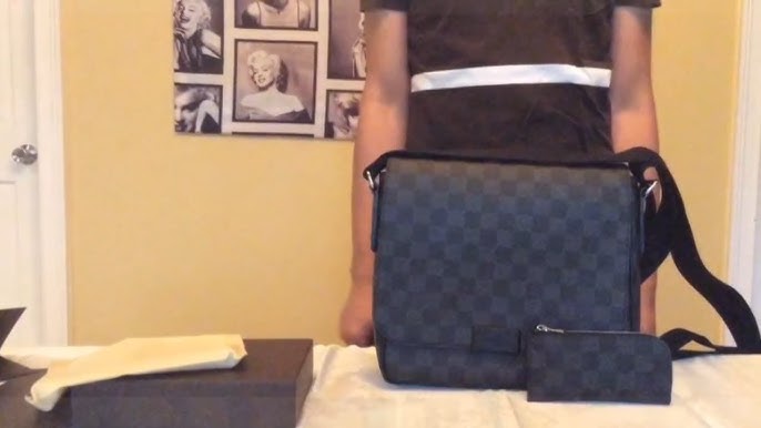 Louis Vuitton NM District Messenger Bag Review & Try On (Damier Graphite  Black - Virgil Abloh - LV) 