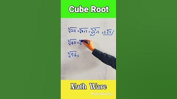 Simplify Cube Roots #shorts