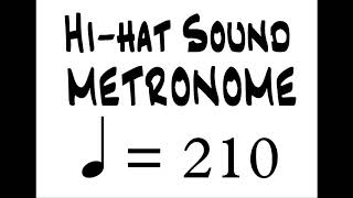 BPM 210 Hi Hat Sound Metronome