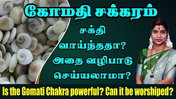 கோமதி சக்கரத்தை வழிபாடு செய்யலாமா? அதைப் பயன்படுத்தலாமா? Gomati Chakra | Gomathi Chakram