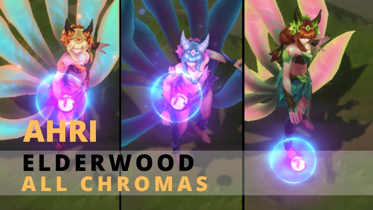 Elderwood Ahri Ahri-versary Chroma - League of Legends - YouTube