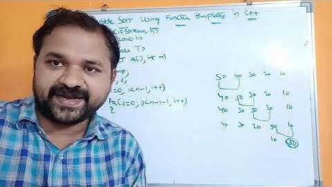 Bubble Sort Using Function Templates In C++ Programming