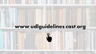 Overview of the UDL Principle of representation guidelines