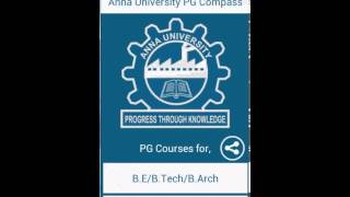 Anna University PG Compass - Android Application screenshot 4