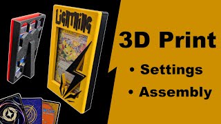 How To 3D Print And Emble This Tcg Card Stand Pokemon One Piece Lorcana