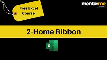 Microsoft Excel- Home Ribbon Free Course-: Template Attached