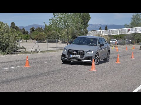 Audi SQ2 2019 - Maniobra de esquiva (moose test) y eslalon | km77.com