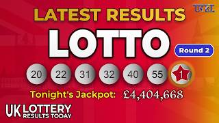 UK Lotto Winning Numbers Today - Round 2 I Wednesday, July 29, 2026