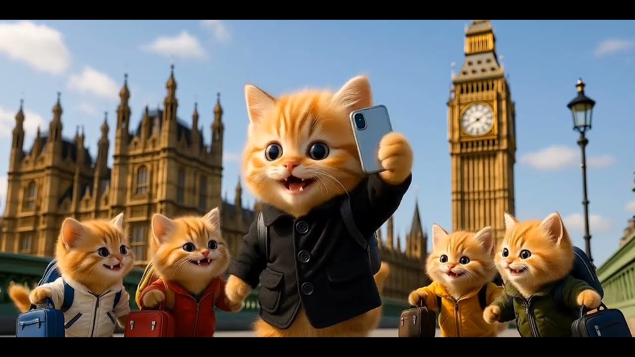 Mimi Kitten Goes to London with Friends