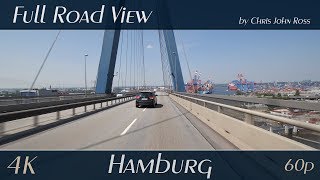 Hamburg, Germany Köhlbrandbrücke - 4K Ultra Hd 2160P60P