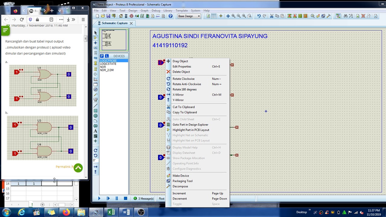 Rancang Bangun dan Simulasi Set Reset Latch - Proteus - YouTube