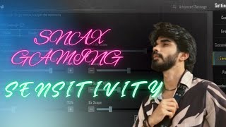 100% Zero Recoil "Snax Gaming Sensitivity and control code -Zero Recoil Settings BGMI 4.0⚡⚡👀