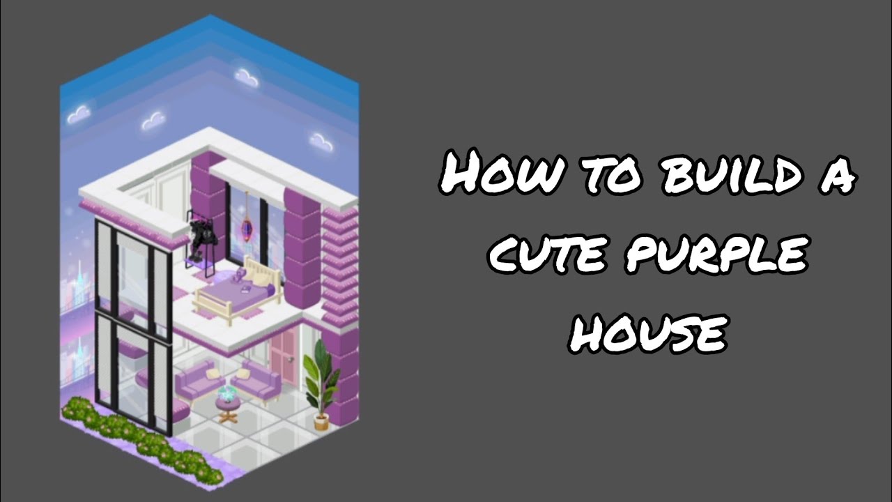 How to Build a Cute Purple House | Highrise Virtual Metaverse