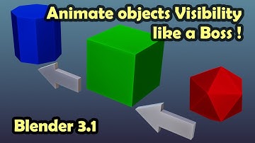 Animate objects Visibility Like a Boss 😎 in Blender 3.1