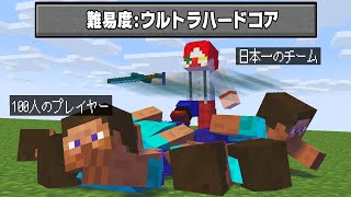 日本トップの最強チームで100人サバイバル×バトロワ【マイクラ・マインクラフト】