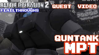 Gundam Battle Operation 2 Guest Video: RX-75 Guntank Mass Production Type Punches Goufs, As Tanks Do