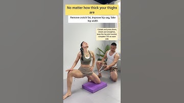 Exercise inner thighs and sunken hips, Slim waist and abdomen and Change your body #fitness