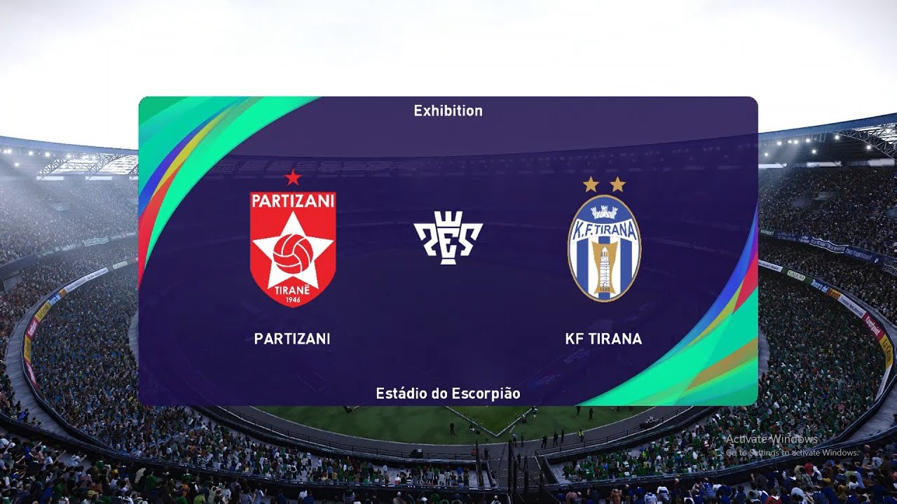 Partizani KF Tirana vs FK Partizani (16/02/2024) Kategoria Superiore PES 2021 ...