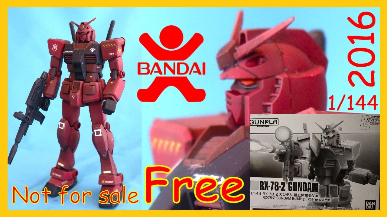 Bandai 1/144 RX-78 C.A. Gundam Building experience ver. Gunpla