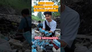 sampah MBG di buang di sungai. #korupsi #prabowo #mbg #politik #bgn #dpr #purbaya #sppg #ahligizi