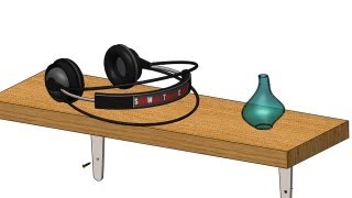 SolidWorks P Tutoria #85: Shelf (2parts & assembly / example)