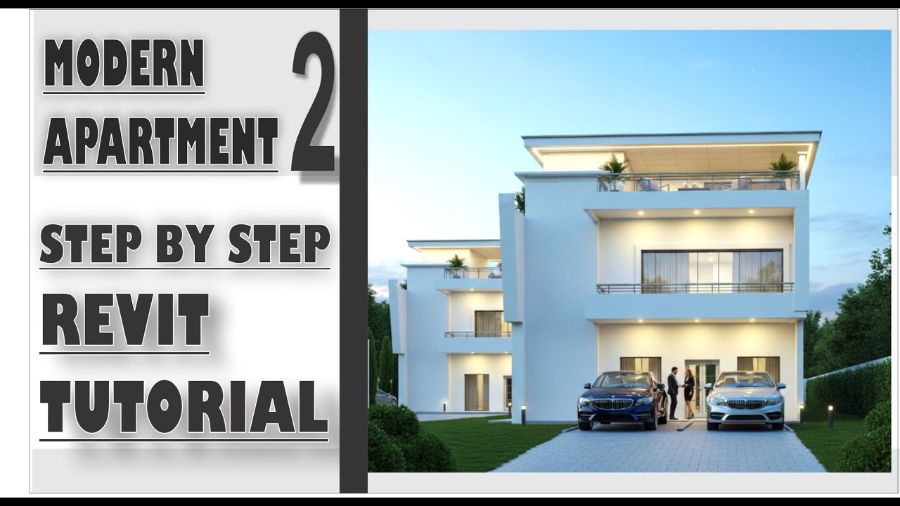 #REVIT STEP BY STEP TUTORIAL 2 MODERN APARTMENT GROUND FLOOR PLAN - YouTube