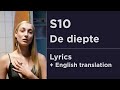 S10  de diepte  lyrics with english translation netherlands  eurovision 2022