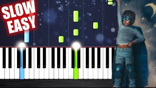 The Chainsmokers & Coldplay - Something Just Like This - SLOW EASY Piano Tutorial by PlutaX chords