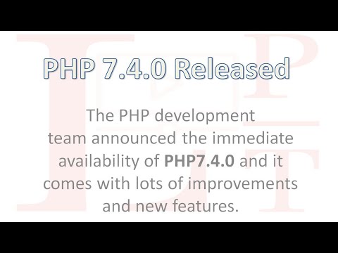 PHP 7.4.0 Released with lots of new features