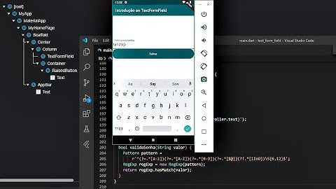 Curso (tutorial) de Flutter - Aula 015  - TextFormField: widget para trabalhar com vários campos