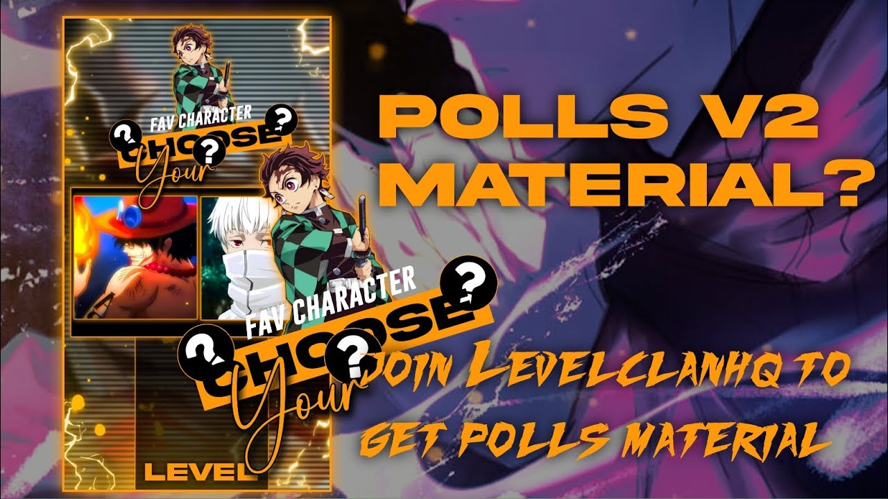 Poll V2 How to make anime polls v2 and where is material?|#amv #animepolls #amv ...