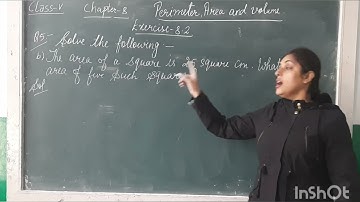 Class V , Ch-8 , Perimeter,  Area and Volume,  Exercise 8.2 , Q-5