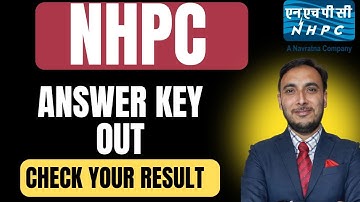NHPC ANSWER KEY OUT