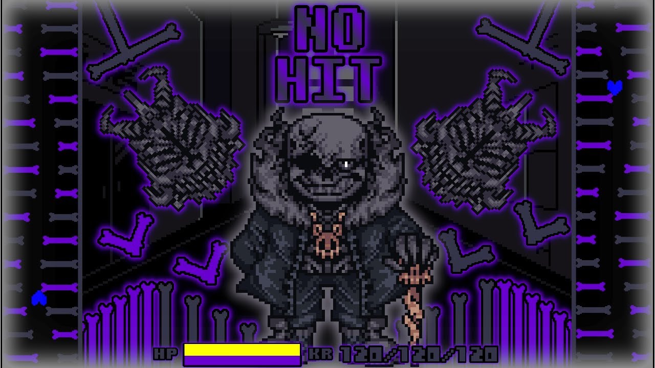 NO HIT!] AfterGlory Sans fight Phase 1 by ZhaZha - YouTube