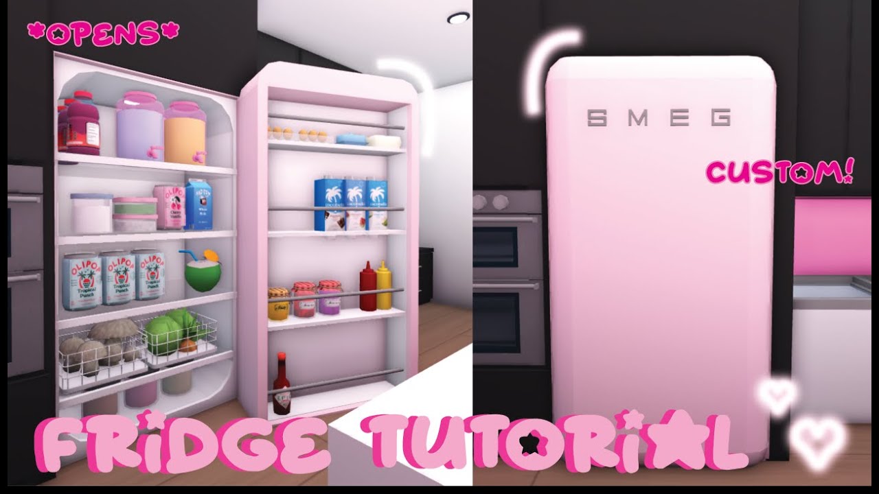 bloxburg custom fridge tutorial 🧊❄️